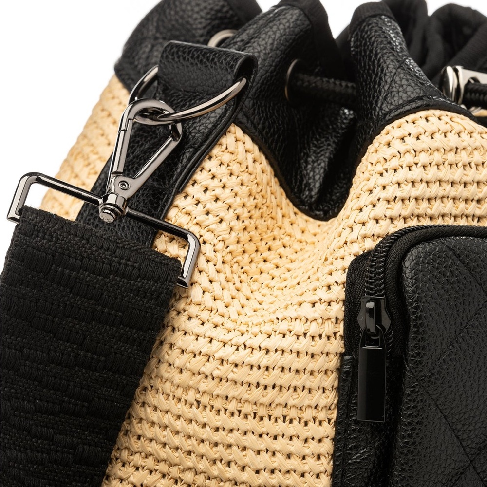 Lindsey Raffia Bucket Bag - Picture 7 of 8
